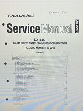 Realistic Dx-440 Service