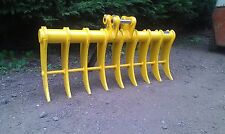 JCB Cat Takeuchi Kubota Digger excavator high tensile land rake pins included 