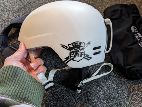 Smith helmet white - white, 54-56cm