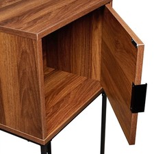 Set of 2 Bedside Tables Console with Drawer Narrow Table Cupboard Bedroom Decor