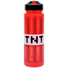 750ml Zak Minecraft Sipper Plastic Water Bottle TNT Red Design New Kids Gift