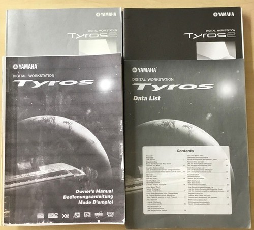 Yamaha tyros handbooks - yamaha,