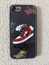 RARE Nike Air Jordan Trainers Iphone 8 Phone Case. Black. Very Good Condition