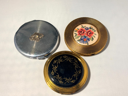 Vintage set ladies powder - vintage, 3