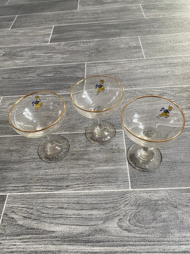 Vintage babycham glasses - x3,