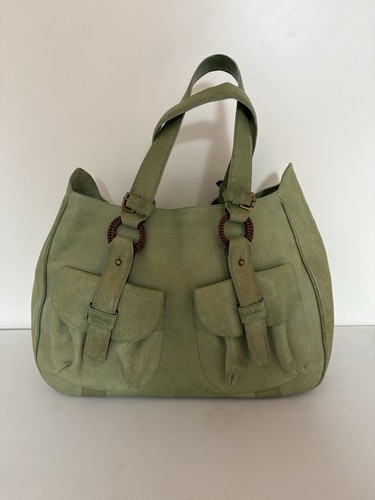 Bill amberg green - leather, tote