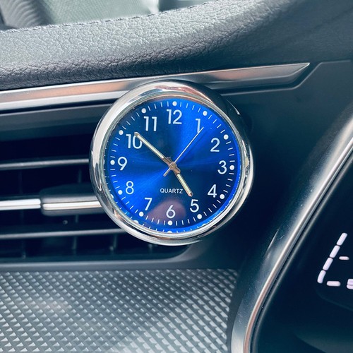 Luminous blue quartz clock car - luminous,