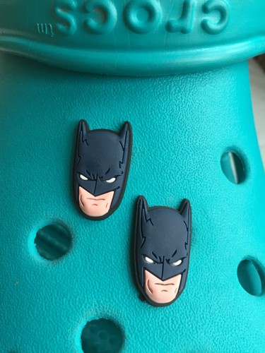 Batman face shoe charms - batman,