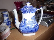 Spode Blue Italian Coffee pot