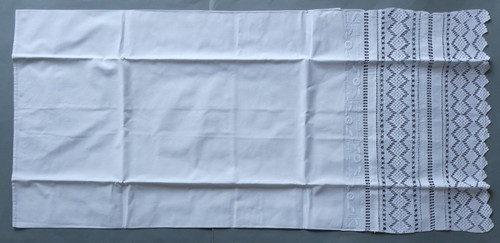 Vintage white bolster - white,