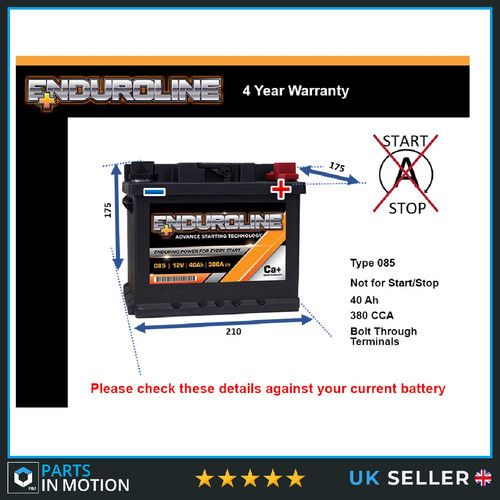 Battery fits ford - fits, fiesta