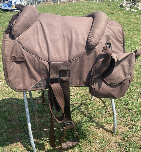 Lightly used brown trail style