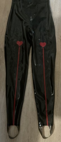 Latex leggings with - , foot