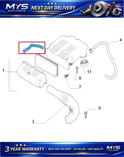 Oil modified breather hose - oil,