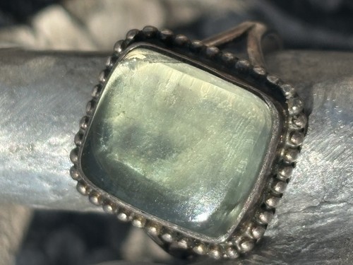 Handmade sterling silver - , bezel