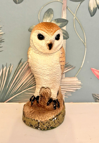 Vintage owl rock ornament - rock,