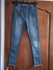 GIRLS DENIM LEGGINGS (MATALAN) AGE 11 YEARS....NEVER BEEN WORN