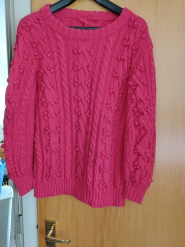 Hand knitted ladies aran - hand,