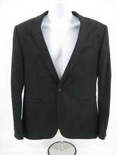 Zara Suit Collection AW18 Womens Black Blazer Jacket Size EUR 52 USA 42