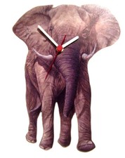 African Elephant Clock -