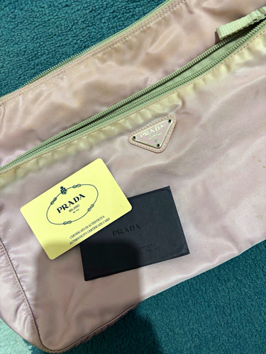 Prada pink nylon crossbody bag - pink,