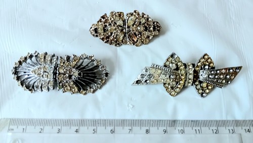 Duette brooches dress clips - 3,
