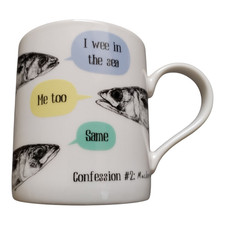 Bewilderbeest Mackerel Coffee Mug by Lesser & Pavey Fine China - New Without Box