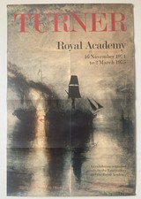 Vintage Original Turner Art Exhibition Poster Tate Gallery 1974