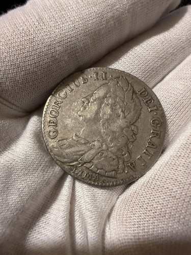 1745 george lima half crown - half,