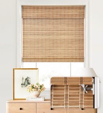 Cordless Bamboo Roman Shades