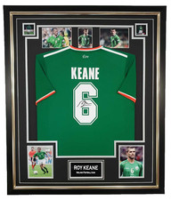 Roy Keane Ireland Signed SHIRT Autographed Jersey Autographed Display & Cert