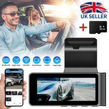 GPS 4K Dash Cam Wireless WiFi