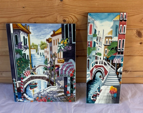 Hand painted wall tiles - painted,