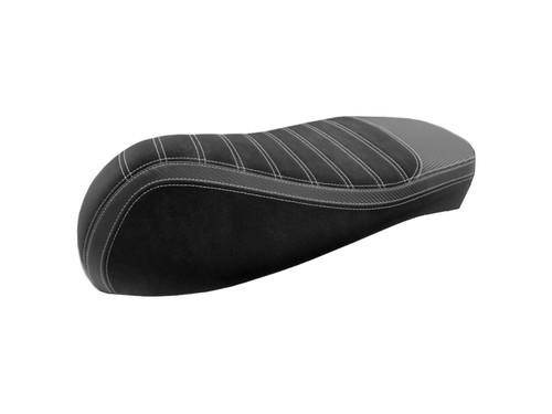 Seat cover black white stitch - seat,
