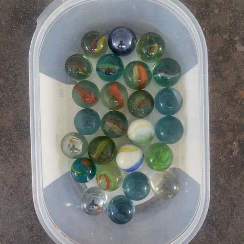 Large glass marbles - 25,
