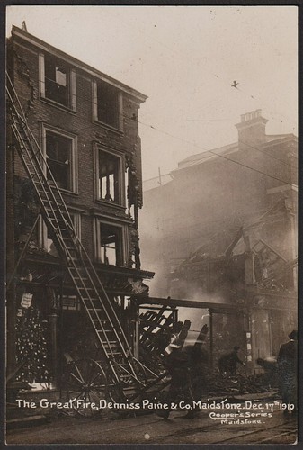 Maidstone postcard fire - maidstone,