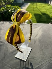 Handmade Brownies (Girl Guiding Club Uniform) Bow On Woven Headband Alice band