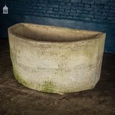 Georgian Sandstone Trough, Bow Fronted with Decorative Detailing, Belvoir Estate