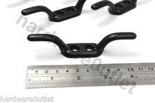 CLEAT HOOKS - Black, Zinc