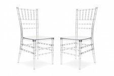 Clear Acrylic Chiavari Chair Ghost Style–Transparent Resin Wedding Event Seating