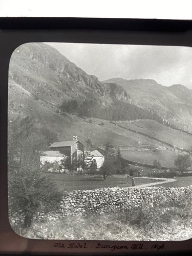 Magic lantern slide - lantern, old