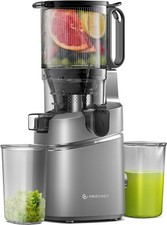 AMZCHEF 250W Cold Press Juicer 2L Whole Fruit Vegetable Triple Filter Grey