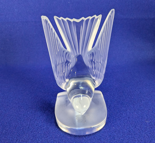 Vtg lalique frosted hirondelle - lalique,