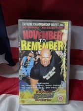 ECW November to Remember '99 VHS Video WWE WWF WCW Wrestling