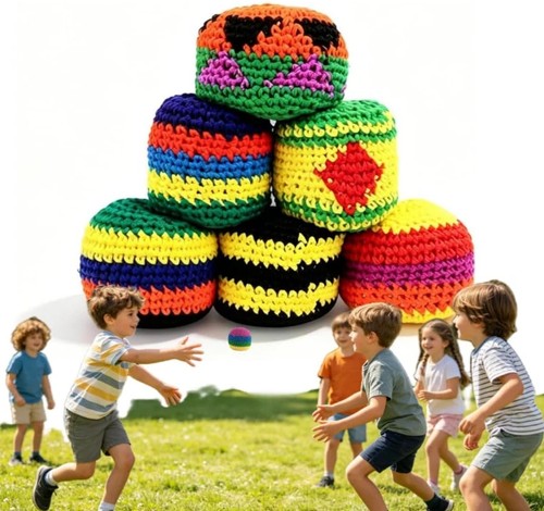 24pcs knitted footbags - 6/12/24pcs,