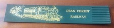Dean Forest Railway 🚂 Gloucestershire Green Vintage Leather Bookmark GVC! D12