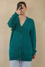 Women's 5 Button Knitted Cardigan Ladies Long Sleeve Oversized Sweater Outerwear