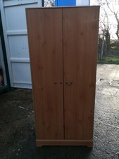 Double Wardrobe 2Door & Matching Chest Of 3 Drawers Pine Effect Style.Used Items