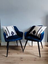 Boho style Black & White Cushion Cover Geometric Pattern machine Washable 18x18"