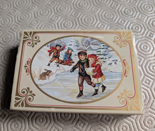 Vintage avon winter children - -,
